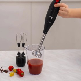 Resim Paslanmaz Çelik Çift Taraflı Bıçaklı Mutfak Robotu 1,5l 2000W Kırmızı 