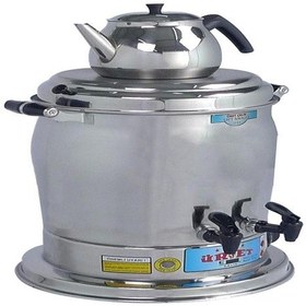 Resim Üret Çelik 9 Litre Çift Amaçlı Lüks Semaver-71209 