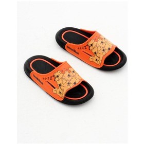 Resim Tonny Black Poli Taban Ayıcık Desenli Çocuk Unisex Oranj Terlik Tbacr895 Oranj 