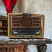Resim Venüs Shopping Nostaljik Görünümlü USB Sd Aux Bluetooth Destekli Şarjlı Radyo RT-671 