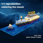 Resim ABS Titanik Mikro Parça Yapı Blokları, yaratıcı montaj oyuncakları zorlu gemi modelleri Oturma Odası dekorasyonu, Sergi Parçası,Model Yapımı,Dekoratif Görüntülendirme,Sanatsal Montaj,El Yapımı Model,Yüksek Kaliteli Yapı,Kendin Yap Modeli,Gemi Model Kiti,El Sanatları Tutkunu,Yetişkinler İçin Hediye 