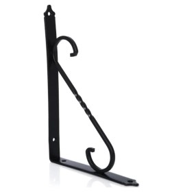 Resim Ferforje Dekoratif Raf Altı Raf Ayağı Siyah 155 x 230 mm 
