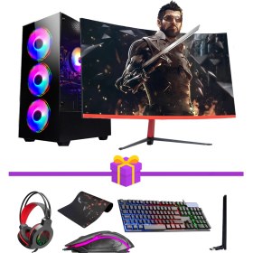 Resim Ramtech FF542 İ7-10700F 16RAM 1tb HDD RTX3050 23.6 Curved Gaming Pc 