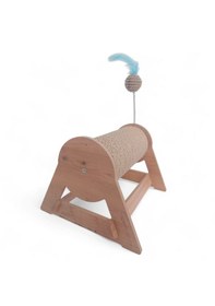 Resim Kedi Tırmalama Tahtası - Yatay & Dönebilen - Yaylı Top Eklenmiştir - 29cm 