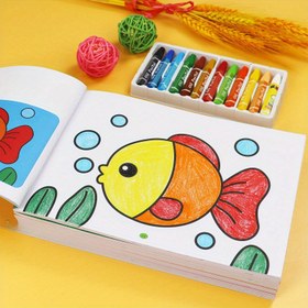 Resim 52 Sayfalık Hayvan Desenli İngilizce Boyama Kitabı - Başlangıç Çizim Malzemeleri, Eğitici Çizim Seti, Dayanıklı Kağıt, Gençler İçin Eğlenceli Öğrenme Aktiviteleri, Gençler İçin Eğitici Oyuncaklar 