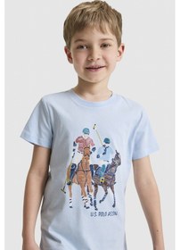 Resim U.s. Polo Assn. Erkek Çocuk Açık Mavi Tişört 50327028-vr003 Acık Mavı 