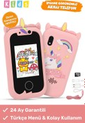 Resim Noriyen Çocuklar İçin Akıllı Cep Telefonu - Sim Kartsız - İnternetsiz Çift Kameralı Müzik Kamera Telefon 