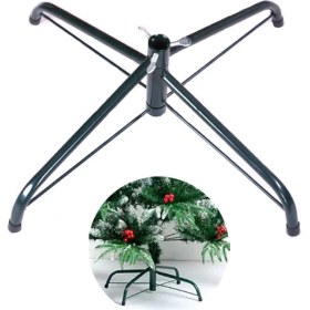 Resim Xcspace 30 cm Yılbaşı Ağacı Demir Tripod Metal Taban Braketi (Yurt Dışından) 