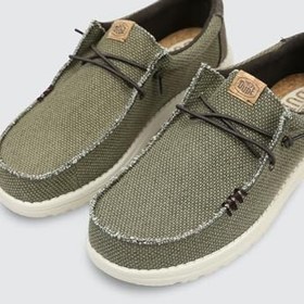Resim HEYDUDE Wally Braided Mokasen Erkekler için, Yeşil/Kahverengi - 40003-3CI 