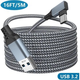 Resim Daytona Vr5 Oculus Usb3.2 Gen1 To Type C Sanal Gerçeklik Gözlüğü Vr Link Data Kablosu 5 Metre 
