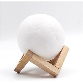 Resim Dekoratif Ayaklı 12Cm 3D Ay Gece Lambası & Kar Tanesi Kolye Hediy Çok Renkli 