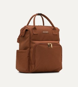 Resim Vera Kahverengi Gold Bebek Çantası 