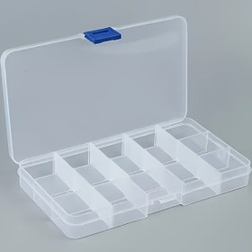 Resim 15 Bölmeli Balıkçılık Takımı Düzenleyici - Dayanıklı Yüksek İndeksli Plastik, Kanca & Yem Saklama için Çıkarılabilir Bölücüler 