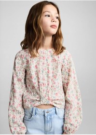 Resim MANGO Kids Çiçek Desenli Bluz 