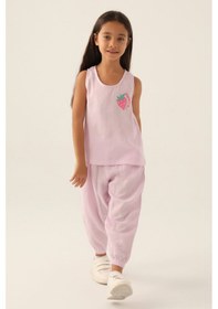Resim Rolypoly Zero Arm Mor Kız Çocuk Pijama Takımı 5274-42951 Rose 