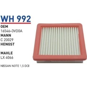 Resim Wunder WH992 Hava Filtresi Note 13-1.5 Dcı MRMOEM-1084268 