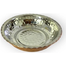 Resim Çirtikli Bakır Çerezlik 4 Adet Bakır 