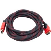 Resim DIGITECH 5 Metre Çelik Örgülü Hdmi Kablo Full Hd 2160p Kaliteli Sargılı 