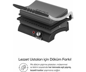 Resim Feris Döküm Tost Makinesi Antrasit 