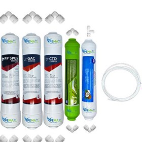 Resim Pemax Water Solutions Kapalı Kasa Su Arıtma Cihazlarına Ecomax 5'li Mebransız Alkali -Tatlandırıcı 