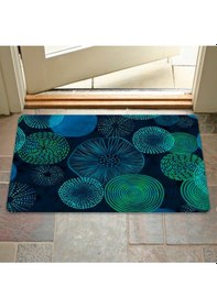 Resim Dijital Baskılı Kapı Önü Paspas Ev İçi Ve Dışı İçin Banyo Balkon Mutfak İçin Ve Yıkanabilir Mavi 