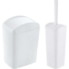 Resim Smartware Soft Çöp Kovası 5 LT ve Soft Wc Fırçası Beyaz 