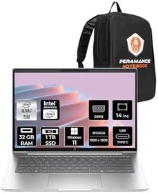 Resim HP ProBook 4 G1i Ultra 7 255U 32GB 1TB SSD Intel Graphics 14" WUXGA W11P Notebook & PER4 Çanta 
