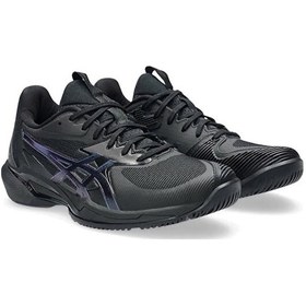 Resim Asics Solution Speed Ff 3 Night Energy Kadın Tenis Ayakkabısı 1042a304-960 Siyah Siyah 