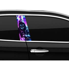 Resim Araba Etiketleri, Tuning Kaplama, Direk Folyosu - Mor Göz X X Renkli 
