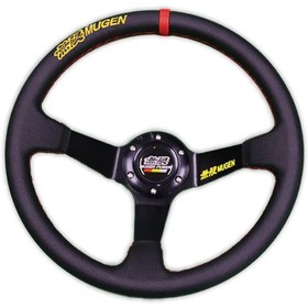 Resim Mugen Power Spor Direksiyon Ofsetli Siyah Kırmızı 