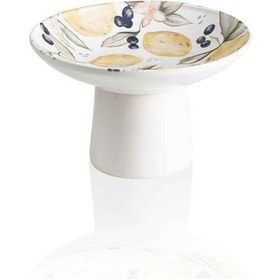 Resim The Mia Limoncello Ayaklı Servis Tabağı 20 Cm Lmn018 Beyaz 