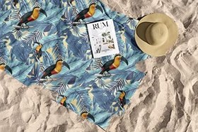 Resim Mikrofiber Plaj Havlusu - Hafif ve Hızlı Kuruyan 90x150 cm - 75X130 cm 