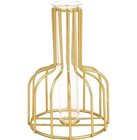 Resim Trendooze Yeni Bitki Dekorasyonu Altın Ofis Masası, Modern Tasarım Altın 