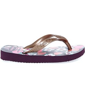 Resim Havaianas Mor Kız Çocuk Terlik 400005 FLORES EGGPLANT/ 