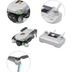 Resim Çift Kameralı Akıllı Engel Algılamalı Katlanabilir Drone 