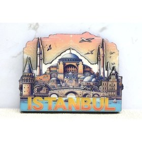 Resim Ahşap İstanbul Temalı Magnet Alk4364 - 