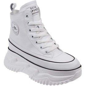 Resim Guja Uzun Konçlu Kadın Spor Ayakkabı GJ-345 BEYAZ 