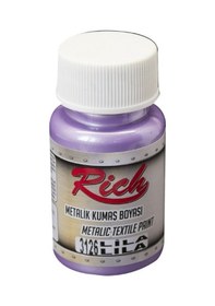 Resim Rich 50 Cc Metalik Lila Akrilik Kumaş Boyası 3126 
