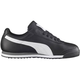 Resim Puma Roma Basic Erkek Spor Ayakkabı 353572-11 Black-white-silver 