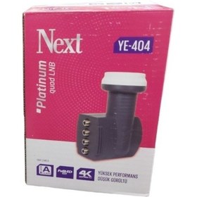 Resim Uydupark Next YE-404 4'lü LNB + 15 M Mag Anten Kablosu 