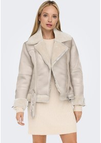 Resim Only Kadın Deri Ceket 15260002 Taş 
