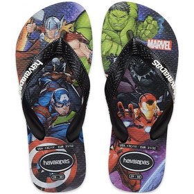 Resim Havaianas 4148300 Kids Top Marvel Ii Parmak Arası Siyah Erkek Çocuk Terlik Siyah 