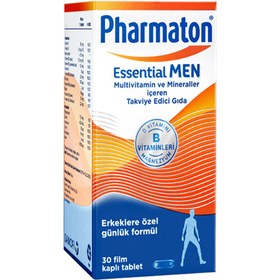 Resim PHARMATON Essential Men 12 Vitamin ve 6 Mineral içeren Takviye Edici Gıda 30 Tablet 