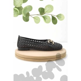 Resim Bambi Siyah Örgü Kadın Espadril K01641167116 