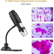 Resim Pazly Taşınabilir Wifi Dijital Mikroskop - Siyah Cep Telefonu İle Bitki, Böcek, Deri, Devre Kartı İnceleme 