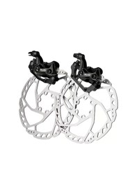 Resim Rectus Bisiklet Mekanik Disk Fren Kaliper Seti Kaliper Rotor 160mm 6 Vidalı Balatalı 