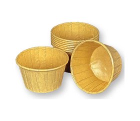 Resim 100 Adet Kağıt Muffin Cup Cake Kek Kalıbı Kraft 