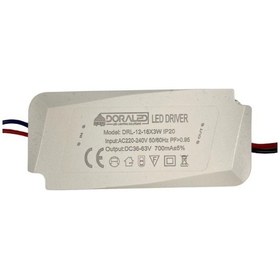 Resim 12-18x3w 700ma 36-63v Power Led Driver Ip20 Power Led Sürücü Beyazı 