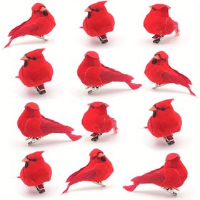 Resim Noel Kartalını Andıran Dekoratif Bir Köpük Kuş Süsü, Canlı Kırmızı Kadife Ve Tüy Çelengiyle Birlikte El Sanatları İçin Merkez Parçası Olarak Ağaca Yerleştirilmiş, Bir Hediye Butiginden Temin Edilebilir. 