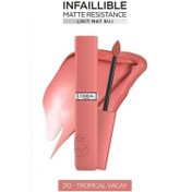 Resim Loreal Paris Infaillible Matte Resistance Likit Mat Ruj 210 Tropical Vacay 